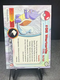Wartortle #08 Topps Black Label Non Foil Pokemon Card NM - Image 2