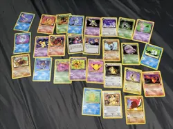 VTG Pokemon Lot Of 27 Team Rocket Unlimited Cards Non Holo RARE NM - Image 3