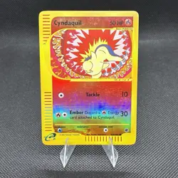 (NM) Cyndaquil 105/165 Expedition Reverse Holo Vintage Pokemon Card - Image 1
