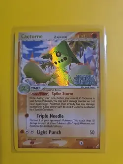 Cacturne 15/100 Reverse Holo EX Crystal Guardians Pokemon Card - Image 1