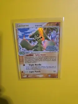 Cacturne 15/100 Reverse Holo EX Crystal Guardians Pokemon Card - Image 3