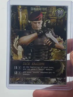 Jack Krauser Card CH-007 For Resident Evil Deck Building Game (Bandai, 2010) - Image 1