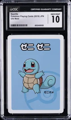 2019 POKEMON PLAYING CARDS OLD MAID - JPN SQUIRTLE CGC 10 GEM MINT - Image 1