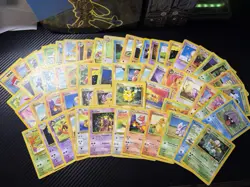 Vintage Pokemon Card Lot HP-DMG Base Set Jungle Promo 1st Ed Shadowless 63 Cards - Image 1