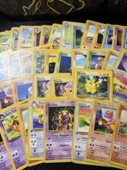 Vintage Pokemon Card Lot HP-DMG Base Set Jungle Promo 1st Ed Shadowless 63 Cards - Image 3