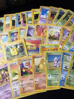 Vintage Pokemon Card Lot HP-DMG Base Set Jungle Promo 1st Ed Shadowless 63 Cards - Image 4