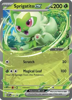 Sprigatito ex 087 Sv: Scarlet & Violet Promo Cards Holo - Image 1