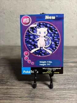 1999 Pokemon Burger King PokeTrivia Movie Card '#151 Mew', Original 151, NM!! - Image 1