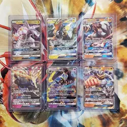Palkia + Lycanroc + Xerneas + Lunala + 2 more GX - Pokemon Cards - Lot #495 - Image 1