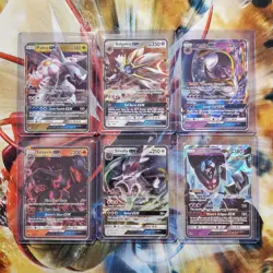 Palkia + Solgaleo + Lunala + Salazzle + 2 more GX - Pokemon Cards - Lot #493 - Image 1