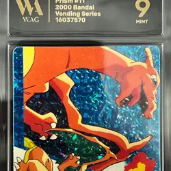 Prism Charizard #11 Pokemon Card WAG Mint 9 2000 Bandai Pocket Mosters TCG CCG - Image 5