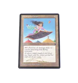 Al-Abara's Carpet Kaja Foglio Signed Magic The Gathering MTG Legends Auto - Image 1