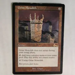 Grim Monolith - HP - Urza's Legacy ULG - MTG - Image 1