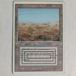 Scrubland - HP- - Revised Edition 3ED - MTG - Image 1