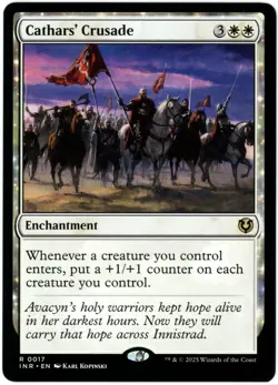 Cathars' Crusade (0017) - Innistrad Remastered - MTG - Image 1