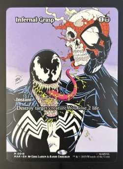 Infernal Grasp (Borderless) Full Art MAR 18 Marvel's Spider-Man MTG - Image 1
