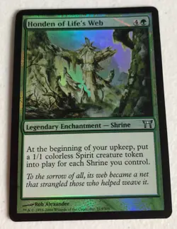 Honden of Life's Web FOIL Champions of Kamigawa MTG See Photos - Near Mint Cond. - Image 1