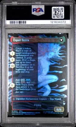 TERRA 2025 MAGIC THE GATHERING MTG ARTIST BORDERLESS FOIL 0323 GRADED PSA 10 GEM - Image 2