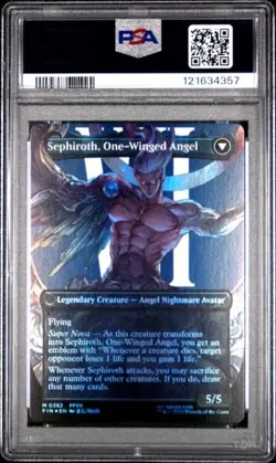 SEPHIROTH 2025 MAGIC THE GATHERING MTG BORDERLESS FOIL 0382 GRADED PSA 10 GEM - Image 2