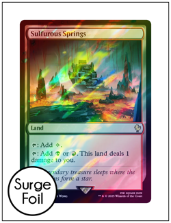 1x Sulfurous Springs, Surge Foil, Final Fantasy, Magic MTG NM - Image 1