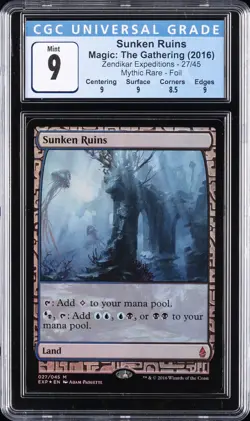 2016 MAGIC: THE GATHERING #27/45 SUNKEN RUINS CGC 9 - Image 1