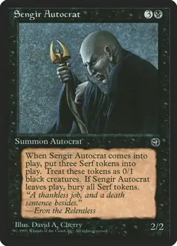 Sengir Autocrat Homelands NM Black Uncommon MAGIC THE GATHERING CARD ABUGames - Image 1