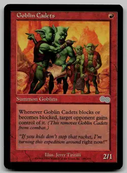 Goblin Cadets U Urza's Saga 189 NM - Image 1