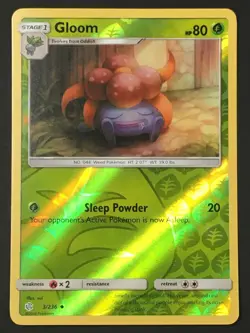 Pokemon TCG Gloom 3/236 Reverse Holo Uncommon SM Cosmic Eclipse NM - Image 1