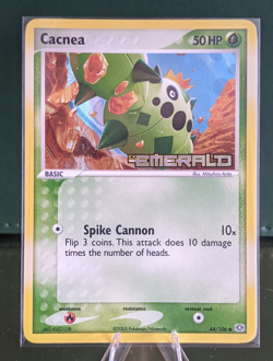Cacnea 44/106 | EX Emerald | Stamped Reverse Holo | English Pokemon | MP - Image 1