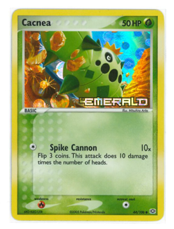Cacnea 44/106 | EX Emerald | Stamped Reverse Holo | English Pokemon | MP - Image 3