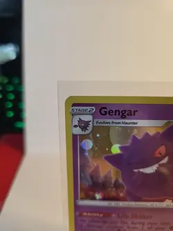 Pokemon Sword & Shield Promo Gengar Holo Rare SWSH052 M Rare Holo Pattern On X - Image 2