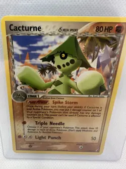 Pokemon Cacturne δ Delta Species EX Non-Holo Phantoms, 12/110, Rare Near Mint - Image 1