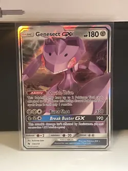Pokemon TCG Genesect GX Sun & Moon - Lost Thunder 130/214 Holo Ultra Rare -NM- - Image 1