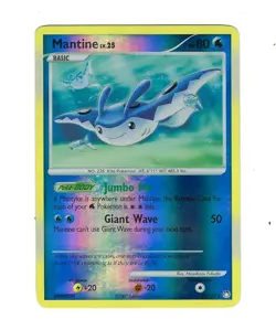 2007 Pokemon Mysterious Treasures Mantine 29/123 Reverse Holo Rare UNOLAYED - Image 1