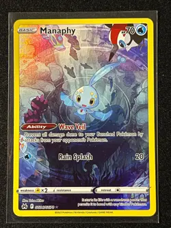 Pokemon TCG Crown Zenith Manaphy Ultra Rare Holo Card GG06/GG70 - Image 1