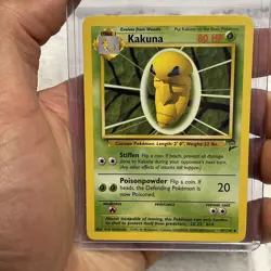 KAKUNA Pokemon Playing Game Card 47/130 Nintendo Vintage Vtg NM Uncommon WOTC - Image 1