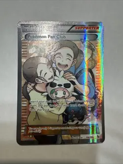 Pokemon TCG Fan Club Full Art Ultra Rare Holo Card 106/106 Flashfire - Image 1