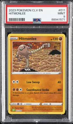 2023 POKEMON CLV-TRADING CARD GAME CLASSIC #011 HITMONLEE PSA 9 - Image 1