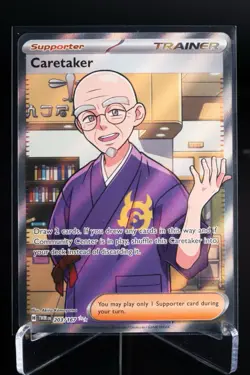 Caretaker 203/167 Twilight Masquerade Ultra Rare Holo Pokemon Card TCG NM - Image 1