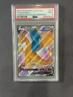 Charizard v SWSH050 Holo PSA 9 Sword & Shield Promo Card - Image 1