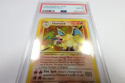 PSA 8 NM MINT 1999 Pokemon 4/108 Holo Charizard Base Set Card #57204B - Image 2