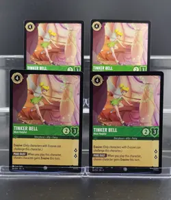 Disney Lorcana Tinker Bell - Most Helpful 88/204 Fabled Common 4 Cards Set - Image 1