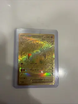 Mega Lucario EX 188/132 Hyper Rare Mega Evolutions NM Pack Fresh Gold Card - Image 1