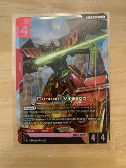 Gundam TCG Card Game Dual Impact GD02-037 LR Gundam Virsago NRX-0013 NM Rare - Image 1