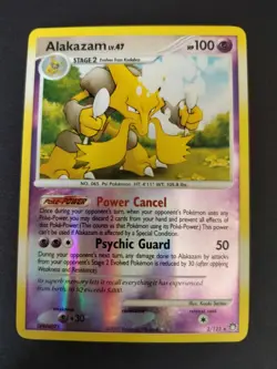 Alakazam 2/123 Reverse Holo NM D&P Mysterious Treasures Pokemon TCG Card - Image 3