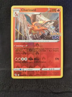 Pokemon Go TCG Charizard Reverse Holo Rare Card 010/078 - Image 1