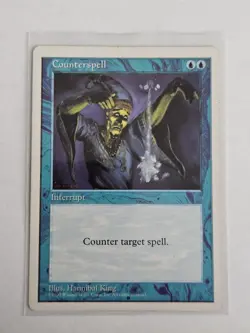 Magic The Gathering Counterspell MTG 5th Edition 1997 VINTAGE MP - Image 1
