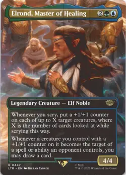 MTG Elrond, Master of Healing (Borderless) Normal NM Universes Beyond: The Lord - Image 1