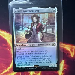 MTG English Aerith Gainsborough NM Foil Universes Beyond: FINAL FANTASY - Image 1