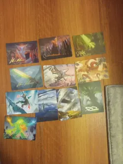 20x Gold Stamped Signature Magic The Gathering Art Series Lot NM Various Sets - Image 2